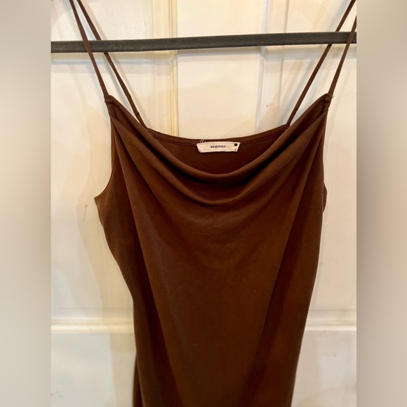 RESERVED Brown Spaghetti Strap Dress, Size S - Picture 3 of 6